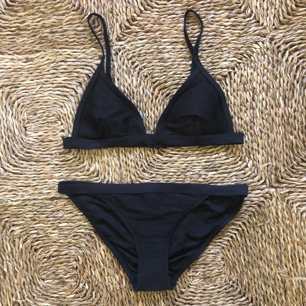 J Crew Black Bikini NWT